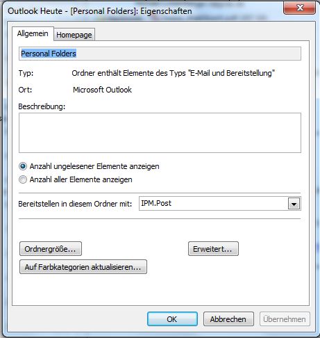 Fenster Outlook Heute